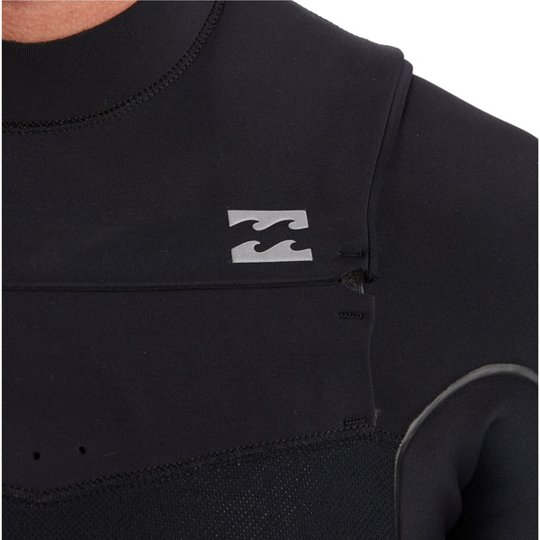 2026 Billabong Heren Furnace Natural 4/3mm Borst Ritssluiting Wetsuit ABYW100265 - Black